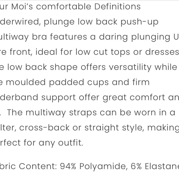 Pour Moi Definition multiway bra 36F - Picture 5 of 7